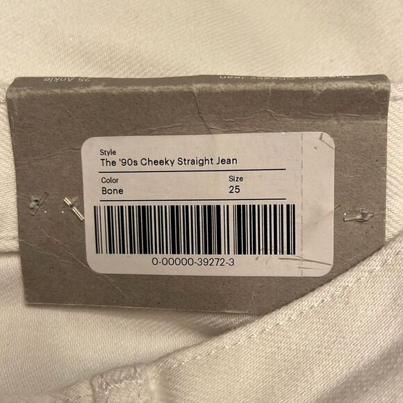 Everlane Women’s The 90s Cheeky Straight Jean in bone Size 25 NWT - Picture 14 of 16